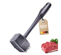 Westmark Steakmaster Black Edition, Ablandador de carne y asador de doble cara para filetes, barbacoas y parrilladas, Martillo para carne pesado, Antracita