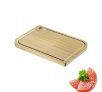 Westmark Tabla de cortar - tabla de cortar con ranura para zumo, tabla de cocina de madera para cortar fácilmente los alimentos - bambú, 28 x 18 cm