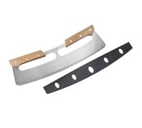 Westmark Tajadera para pizza Pro - cuchilla pesadora cortadora de pizza, ideal para cortar pizza o tarte flambée sin esfuerzo - acero inoxidable, madera