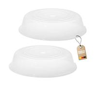 Westmark Tapas cubreplatos para microondas - set de 2, Ø 25 cm, plástico | Para platos, plástico, transparente, 224522E3