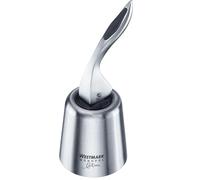 Westmark Tapón para botellas, Monopol Edition, Acero inoxidable/silicona, Campana, Plata/negro, 61873360