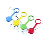 Westmark Tapones para botellas con ranura para pajitas de beber - tapones reutilizables para botellas con ranura para pajitas, ideales para acampadas y picnics, cierre fiable - sin BPA, 4 piezas