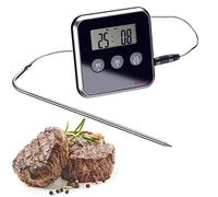 Westmark Termómetro digital para asar, Con función de alarma, Para estar de pie o colgado, Acero inoxidable/plástico, Plata/negro, 12912280