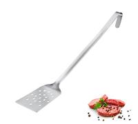 Westmark Turner Pro, espátula de acero inoxidable con agujeros y gancho para colgar, óptima para sartenes, barbacoas y cocinas profesionales, pala para sartenes, plateada, 45 cm