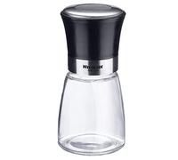 Westmark Vaso para azúcar glas, con tapa aromatizante, capacidad: 190 ml, vidrio/acero inoxidable/plástico, negro, transparente/negro/plateado, 69512260