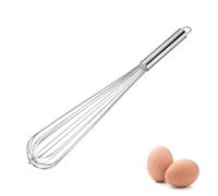 Westmark Whisk Pro, Robusto batidor de acero inoxidable para huevos, masa y salsas, Práctico batidor para batir, remover y mezclar, Plata, 48 cm