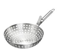 Westmark Wok de parrilla - ideal para preparar grandes cantidades de deliciosas verduras a la parrilla, duradero, apto para lavavajillas - acero inoxidable