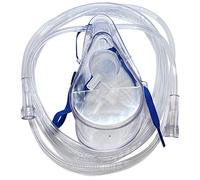 Westmed #0370 Máscara de oxígeno de concentración media, para adultos con tubo resistente a torceduras de 7 pies