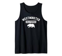 Westminster California Bear Retro, Condado de Orange, SoCal Beach Camiseta sin Mangas