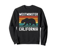 Westminster California Bear Retro, Condado de Orange, SoCal Beach Sudadera