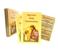 Westmon Works Juego de 10 tarjetas de oración para niños con texto en inglés "My First Holy Communion" para el aula, paquete a granel