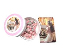 Westmon Works Juego de rosario de primera comunión, cuentas de rosa rosa con caja de recuerdo y tarjeta de oración laminada, hecha en Estados Unidos, regalo católico para mujeres