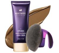 Westmore Beauty Perfeccionador de cobertura corporal y cepillo - Maquillaje | Blend & Blur - Cepillo corporal resistente al agua, maquillaje de piernas y cuerpo, maquillaje para cubrir tatuajes