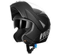 Westt Casco Modular Moto con certificación ECE 22.06 Casco Integral con Viseras Dobles, Casco de Moto para Hombre y Mujer, Casco Jet con mentonera y Forro Lavable, para Scooter, ciclomotore y Scooter