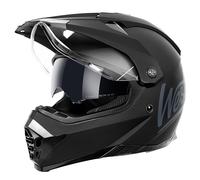 Westt Cross Casco De Moto Motocross Integral con Doble Visera - Negro Mate - Motocicleta Scooter Unisex - Certificado ECE, M
