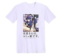 westtrend Anime japonés Komi Can't Communicate Camiseta Komi Shoko Camisetas Tadano Hitohito Cuello Redondo Manga Corta S-4XL