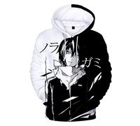 westtrend Anime japonés Noragami Sudadera con Capucha Yato Iki Hiyori 3D Dibujos Animados Manga Sudadera pulóver Hombres Mujeres Cosplay Manga Larga S-4XL