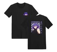 westtrend Camiseta con Estampado Vermeil in Gold Camiseta Informal Holgada de Verano Unisex Disfraz de Cosplay de Anime Vermei