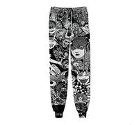 westtrend Junji Ito Pantalones Casual Cómodo Estampado 3D Pantalones Deportivos Joggers Cintura con cordón Pantalones Harem para Hombres Mujeres