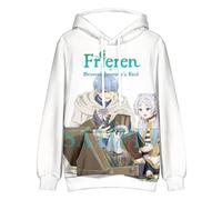 westtrend Sudadera con Capucha Frieren: Beyond Journey's End Frieren Sudadera gráfica Impresa en 3D Sousou no Frieren Cospaly Disfraz Hombres Mujeres Casual Sudadera con Capucha Jersey
