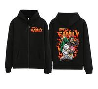 westtrend Sudadera con Capucha Spy x Family Sudadera con Capucha Casual Anya Forger Gráficos de cómic Sudadera con Cremallera Anya Forger Disfraz de Anime para Spy x Family