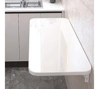 WESTWILD Escritorio de Pared Plegable Blanco, estación de Trabajo para computadora, 50 x 40 cm, Mesa de Oficina abatible para el hogar, mesas de Comedor, Banco de Trabajo Colgante de Pared