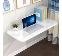 WESTWILD Escritorio Plegable de Pared, Mesa Flotante para portátil y Comedor Que Ahorra Espacio con Soportes, Mesa de Trabajo compacta para Estudio y Dormitorio (66 x 43 cm)