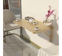 WESTWILD Mesa de Comedor Plegable de Pared para Exteriores, Ideal para casa, Bar, Oficina, jardín o Garaje. Escritorio Flotante de Madera para portátil Que Ahorra Espacio (120 x 40 cm/47 x 16 Pulgada