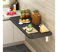 WESTWILD Mesa de Comedor Plegable multifunción de Pared para familias pequeñas, Ideal para lavandería, Bar o Cocina. Diseño Compacto con encimera Flotante y Banco de Trabajo para computadora. Disponi