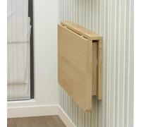 WESTWILD Mesa de Oficina abatible de Pared para el hogar, Ahorra Espacio, de Madera, para Escribir, estudiar, Comer, Cocina y Dormitorio (75 x 50 cm/29,5 x 20 Pulgadas A)