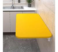 WESTWILD Mesa Plegable de Pared con Hojas abatibles, Banco de Trabajo Colgante, Escritorio para computadora, 50 x 30 cm, Color Negro