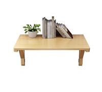 WESTWILD Mesa Plegable de Pared de Madera Maciza de Pino, multifunción, con Accesorios, tamaño Opcional de 50 a 140 cm, para casa, Oficina, Cocina, Comedor, Color Madera (50 x 30 cm)