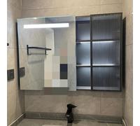 WESTWILD Moderno tocador de baño con Espejo y luz LED, antivaho, Resistente al Agua, para Pared, con Control táctil, 95 cm (Color A)