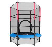 WestWood - Mini Cama elástica con Red de Seguridad para Interiores y Exteriores, Azul