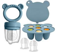 WeSweet Alimentador de frutas para bebé - Comedero de silicona para alimentos de frutas - Moldes para congelar paletas de leche materna para la dentición del bebé y la autoalimentación infantil