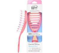 Wet Brush Cepillo de cabello Speed Dry, cerdas seguras para secado con secador y diseño ventilado para un tiempo de secado más rápido, mango ergonómico, reduce la rotura y desenreda todo tipo de