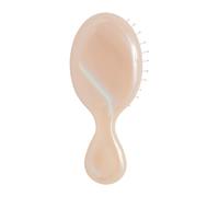 Wet Brush Cepillo desenredante mini, cepillo de viaje, cerdas IntelliFlex ultrasuaves que se deslizan con facilidad, sin tirones, todo tipo de cabello, edición limitada, crema (Iridescence Icon)