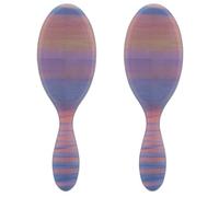 Wet Brush Cepillo desenredante original, morado (brillo posterior del desierto), cerdas IntelliFlex ultrasuaves, cerdas desenredantes que se deslizan a través de los enredos (cabello seco húmedo y