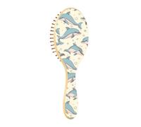 Wet Brush - Cepillo desenredante para todo tipo de cabello, cerdas suaves que se deslizan a través de los enredos con facilidad Bleu Pink Dolphin para cabello húmedo y seco