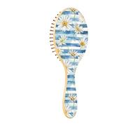 Wet Brush - Cepillo desenredante para todo tipo de cabello, cerdas suaves que se deslizan a través de los enredos con facilidad con tira azul margarita para cabello húmedo y seco