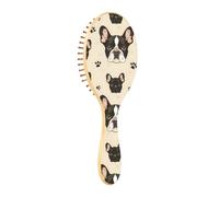Wet Brush - Cepillo desenredante para todo tipo de cabello, cerdas suaves que se deslizan a través de los enredos con facilidad de cabeza de perro, huella negra para cabello húmedo y seco