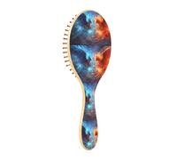 Wet Brush - Cepillo desenredante para todo tipo de cabello, cerdas suaves que se deslizan a través de los enredos con facilidad, fénix azul y naranja para cabello húmedo y seco