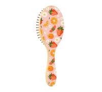 Wet Brush - Cepillo desenredante para todo tipo de cabello, cerdas suaves que se deslizan a través de los enredos con facilidad, fresa, naranja, margarita, para cabello húmedo y seco