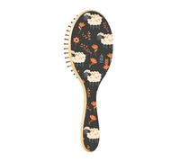 Wet Brush - Cepillo desenredante para todo tipo de cabello, cerdas suaves que se deslizan a través de los enredos con facilidad de flor de oveja para cabello húmedo y seco