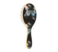 Wet Brush - Cepillo desenredante para todo tipo de cabello, cerdas suaves que se deslizan a través de los enredos con facilidad mariposa flor blanca para cabello húmedo y seco