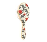 Wet Brush - Cepillo desenredante para todo tipo de cabello, cerdas suaves que se deslizan a través de los enredos con facilidad, hojas de flores, tinta de fantasía rosa para cabello húmedo y seco