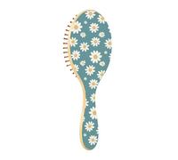 Wet Brush - Cepillo desenredante para todo tipo de cabello, cerdas suaves que se deslizan a través de los enredos con facilidad, margarita blanca pequeña para cabello húmedo y seco