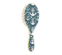 Wet Brush - Cepillo desenredante para todo tipo de cabello, cerdas suaves que se deslizan a través de los enredos con facilidad, lanza azul y blanca para cabello húmedo y seco