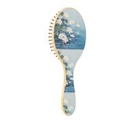 Wet Brush - Cepillo desenredante para todo tipo de cabello, cerdas suaves que se deslizan a través de los enredos con facilidad flor blanca agua para cabello húmedo y seco