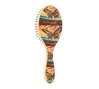 Wet Brush - Cepillo desenredante para todo tipo de cabello, cerdas suaves que se deslizan a través de los enredos con facilidad, mariposa cielo colorido para cabello húmedo y seco